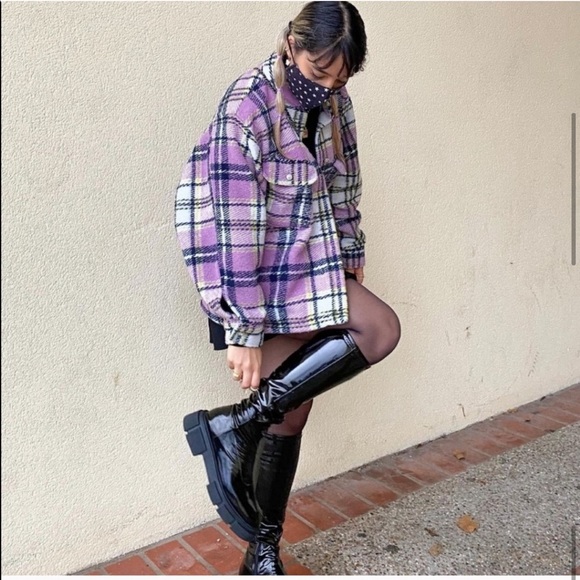 Last one Zara plaid overcoat - Picture 5 of 5